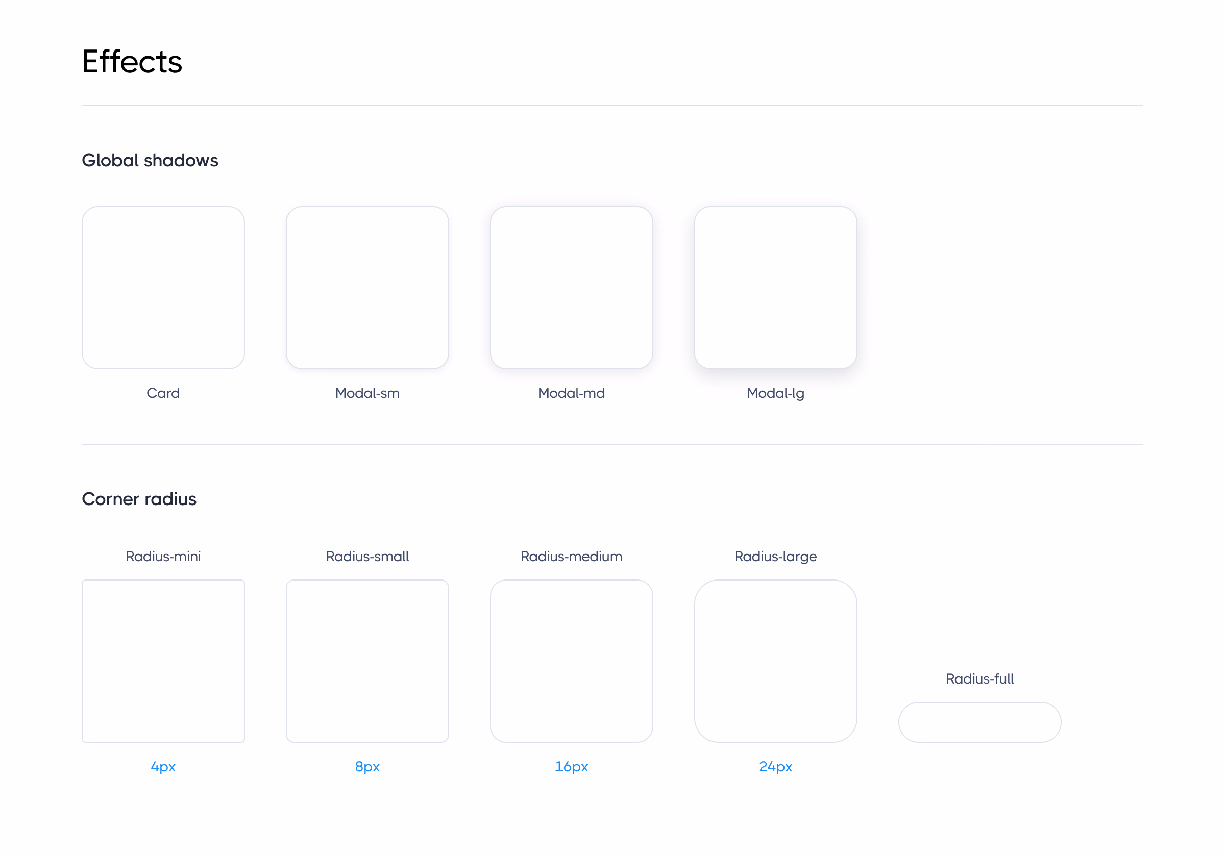 Design Foundations 圆角与阴影